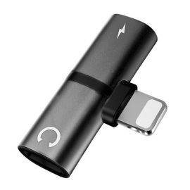 3 in 1 dual lighting charging listening calling adapter for iphone