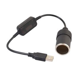 car cigarette lighter socket usb 5v to 12v converter adapter