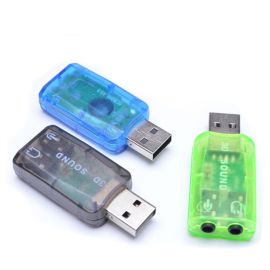 external usb sound card 3d audio headset microphone adapter