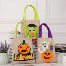 halloween treat bags canvas tote candy bag 