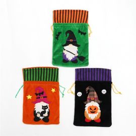halloween treat bags velvet drawstring candy pouch