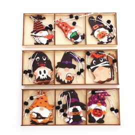 halloween wooden hanging ornament pendant decorations