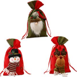 christmas gift bags santa sacks drawstring bundle pocket