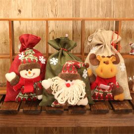 christmas gift bag santa sacks drawstring pouch