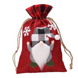 christmas canvas drawstring bag santa sack