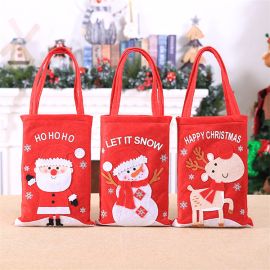 christmas santa claus tote gift bag