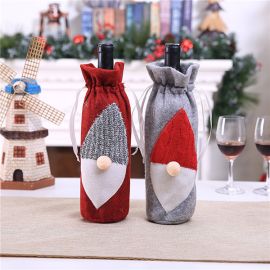 Christmas gnome wine bottle sleeves xmas decorations