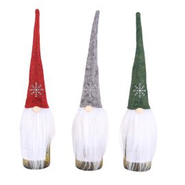 Christmas wine bottle covers rudolph xmas table decoration