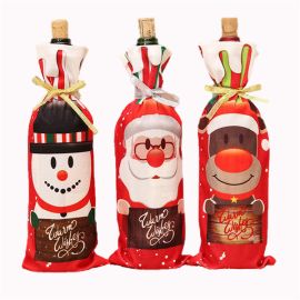 practical woven christmas wine bottle covers xmas decoration