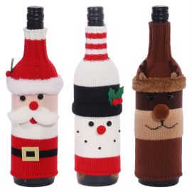 sweater snowman christmas wine bottle sleeve