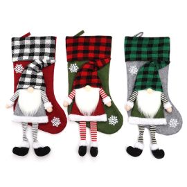 plush beard gnome christmas stockings decoration