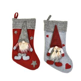 3D santa claus christmas stockings xmas decoration