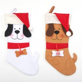 puppy christmas stockings xmas tree hanging decoration