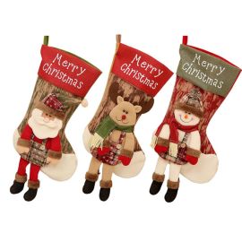 classic large 3D christmas stockings xmas decoration