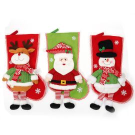 3D long legs classic christmas stockings xmas decoration