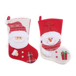 knitted christmas stockings decoration xmas ornament
