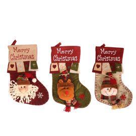 christmas stockings santa gift sacks fireplace hanging decoration