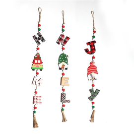 santa letter wooden pendants christmas tree hanging ornaments