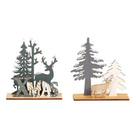 Elk wooden ornaments christmas decorations