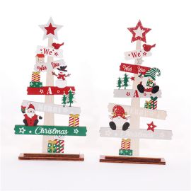xmas table decoration wooden christmas ornament 