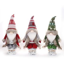 lighted christmas swedish gnome tomte scandinavian plush doll decoration