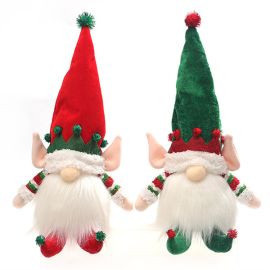 lighted sitting gnomes tomte plush ornament christmas decoration