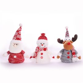 lighted classic santa claus knitted xmas tomte christmas decoration