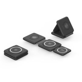 3 in 1 foldable magsafe wireless charger portable charing station for iphone
