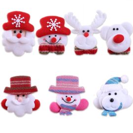 christmas led flashing lighted brooch pin glowing badge pins