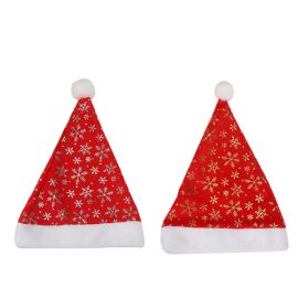 snowflake christmas santa plush hats