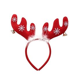 christmas snowflake reindeer antler headband