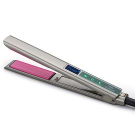 Resuxi 2 in 1 LCD hair straightener ceramic curling flat iron