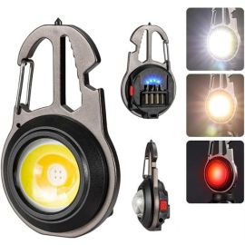 rechargeable pocket COB keychain light small flashlight