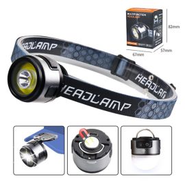XPG+COB rechargeable headlight strong magnet headlamp