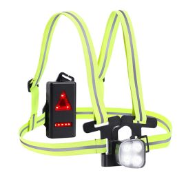 outdoor sports LED light running chest safety warning flashlight