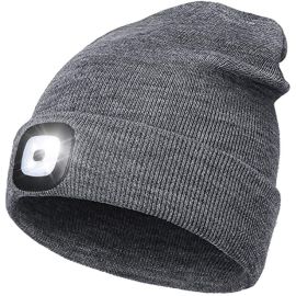warm hat light 3 brightness levels 4 LED headlamp