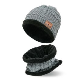 bluetooth music knitted hat warm beanie with headset