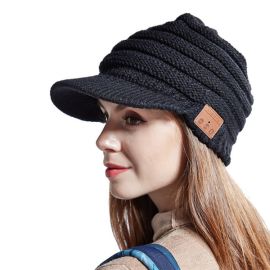 bluetooth music peaked cap knitted hat wireless headphone beaine