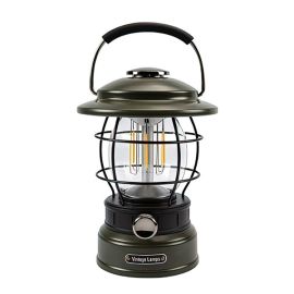 outdoor retro camping light rechargeable LED portable lamp