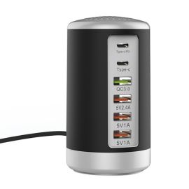 65W USB fast charger hub type c PD charge station
