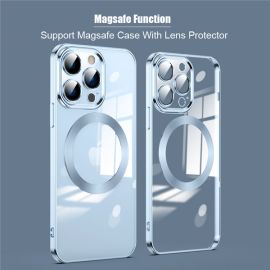 transparent magnetic magsafe wireless charging case for iPhone 14 Pro Plus Max