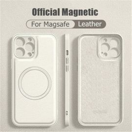 leather magsafe wireless charge case for iphone 14 pro plus max