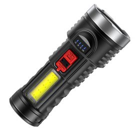 outdoor spotlight super bright led flashlight side COB torch