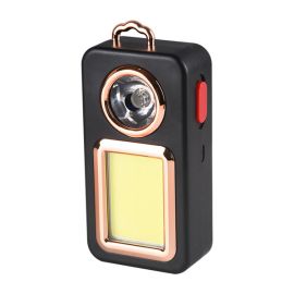 solar power keychain LED flashlight pocket COB work light
