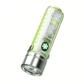 UV White Red Side light Mini LED Flashlight Rechargeable Torch