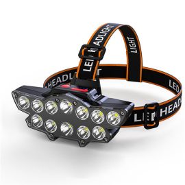 super bright rechargeable 12Led headlight 