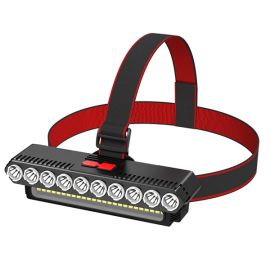 super bright 10 LED headlamp rechargeable head flashlight
