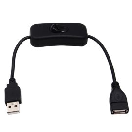 30cm USB male to female with switch ON/OFF cable toggle