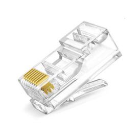 AMP High Quality Crystal CAT6 RJ45 Network Connector 100pcs/pack
