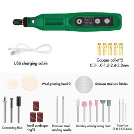 rechargeable mini grinder drill machine 5 speed tools kit